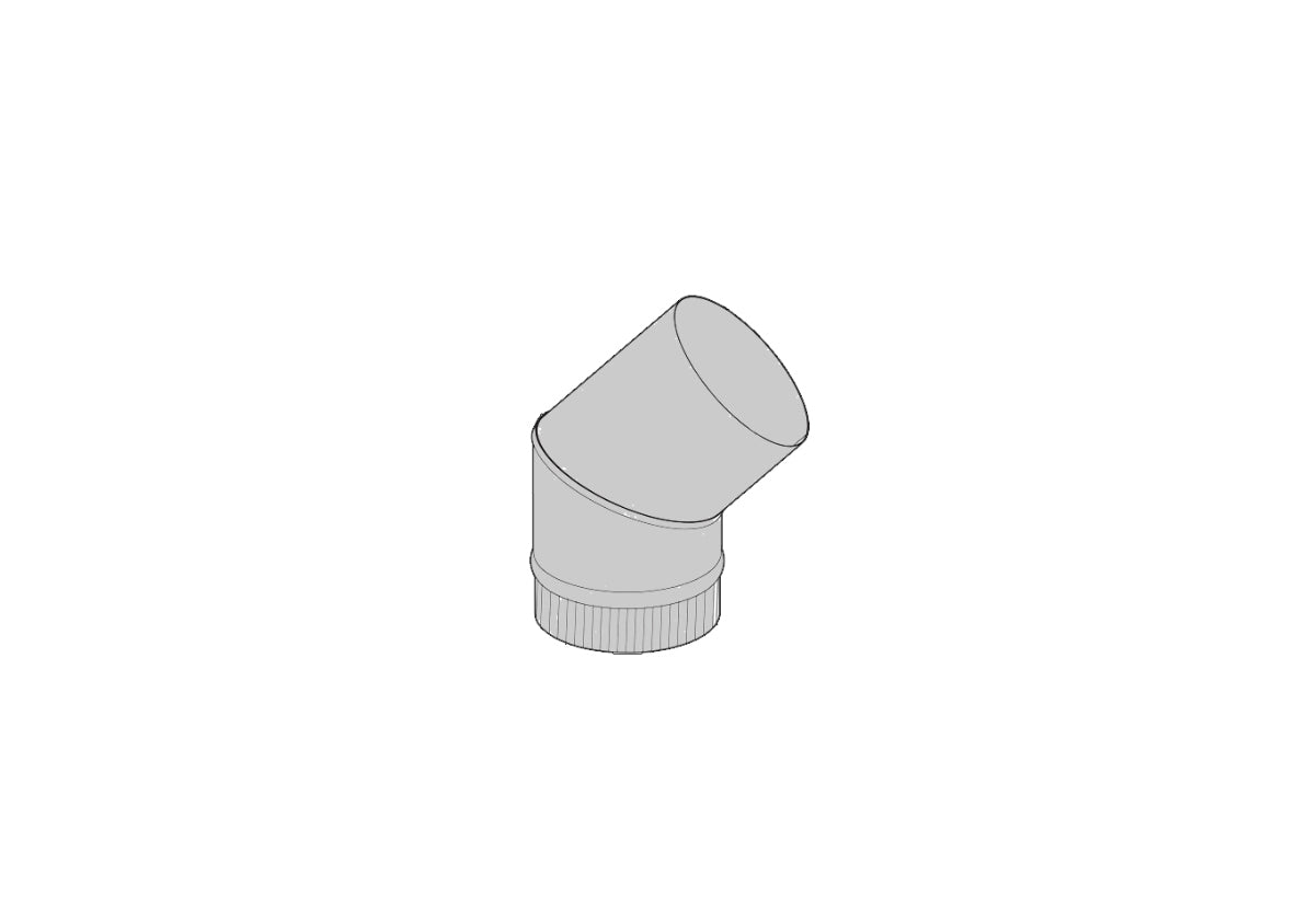 Hestia Heat & Grill.Flue 45-Degree Extension Kit