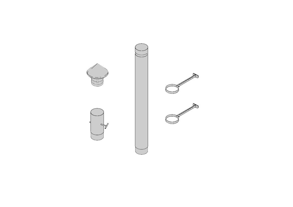 Hestia Heat & Grill Flue Extension Kit