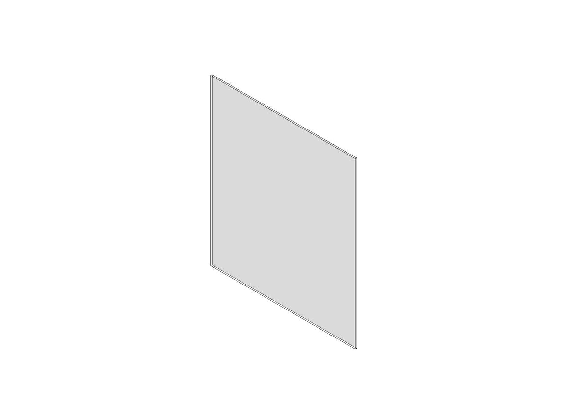 Replacement safety glass for door of Hestia Heat & Grill.