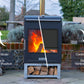 Hestia 300 heat and grill heat deflector doors
