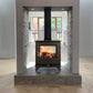 Traditional 8WS Double-sided wood burning stove by Hestia Concepts